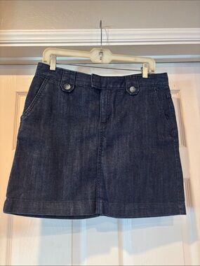 Banana Republic Dark Wash Denim Mini Skirt